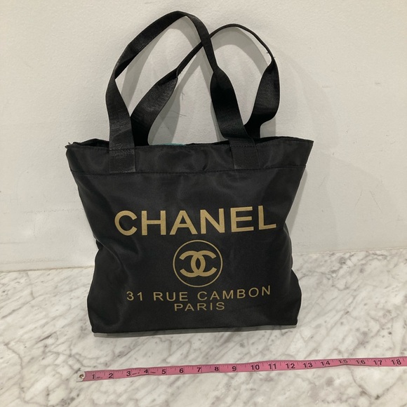 GWP Chanel Black Canvas Tote - Picture 7 of 11